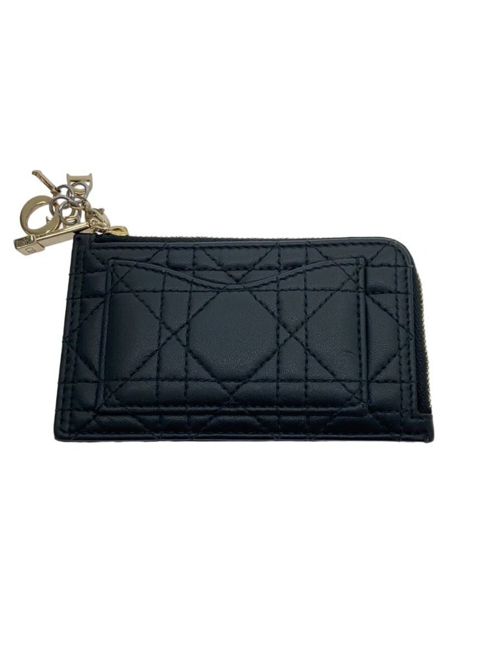 Christian Dior Card Case Wallet Black